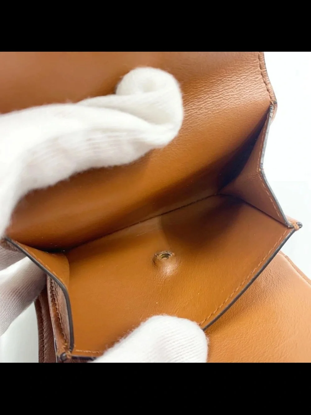 Celine Tan Leather-Trim Canvas Triomphe Wallet with Gold Hardware